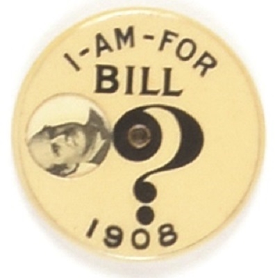 I Am For Bill, William Jennings Bryan Mechanical Celluloid