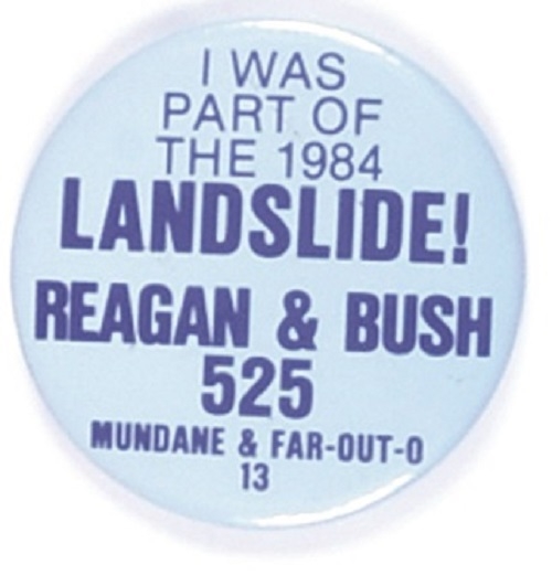 Part of the Reagan Landslide Mundane and Far-Out-O