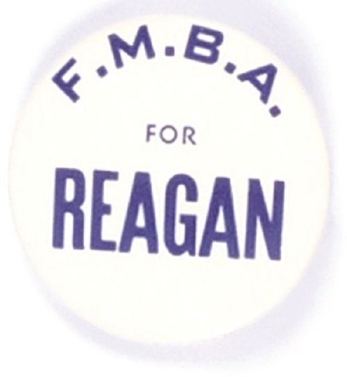 FMBA for Reagan Firefighters Political Pin