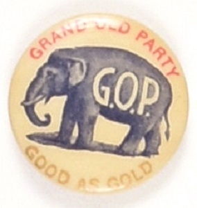 McKinley Grand Old Elephant Pin