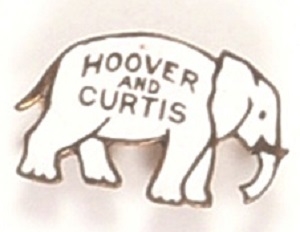 Hoover White Enamel Elephant