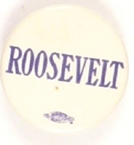 Franklin Roosevelt Blue, White Celluloid