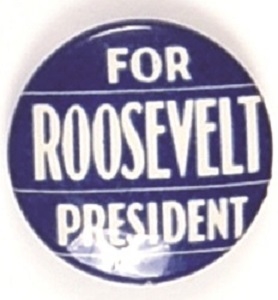 Franklin Roosevelt for President Celluloid
