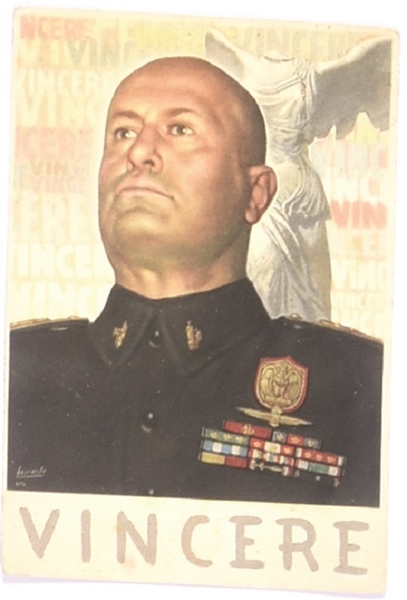Benito Mussolini Italian Postcard