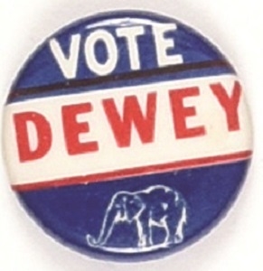Vote Dewey Elephant Celluloid
