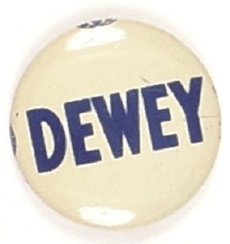 Dewey Blue and White Litho
