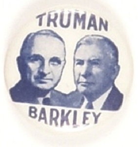 Truman, Barkley Rare Celluloid Jugate