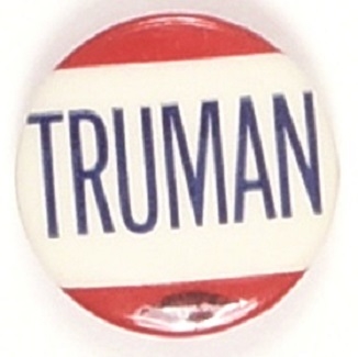 Truman Scarce Red, White, Blue Celluloid