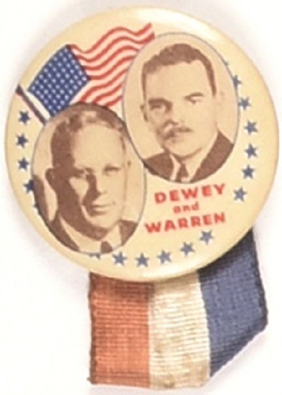 Dewey, Warren Flag and Stars Jugate