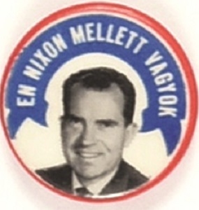 Nixon Hungarian Language Pin