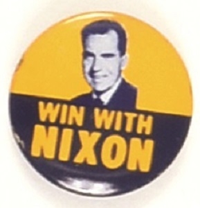 Win With Nixon California Governor Pin