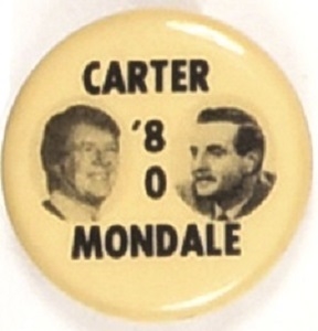 Carter, Mondale Small 1980 Jugate