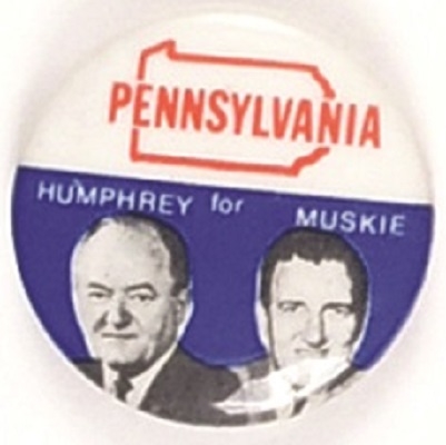 Humphrey, Muskie State Set, Pennsylvania