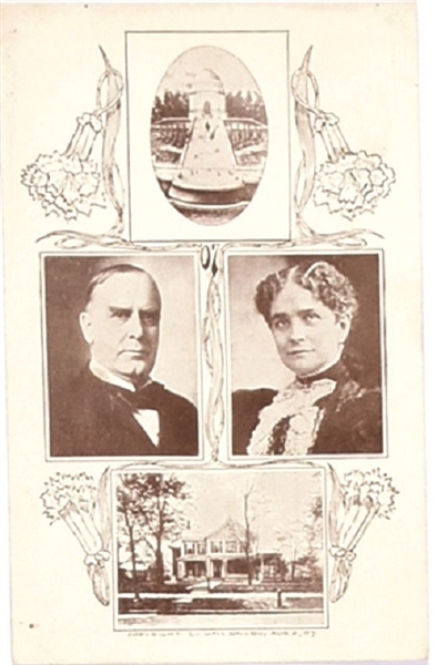 Bill, Ida McKinley Memorial Postcard