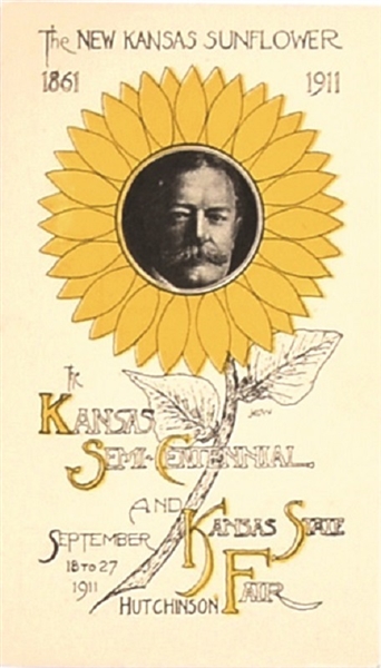 Taft Kansas State Fair Sunflower Postcard