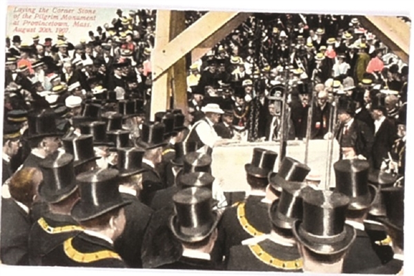 Theodore Roosevelt Pilgrim Monument Postcard