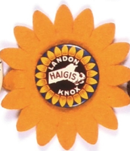 Landon, Haigis Massachusetts Coattail with Sunflower