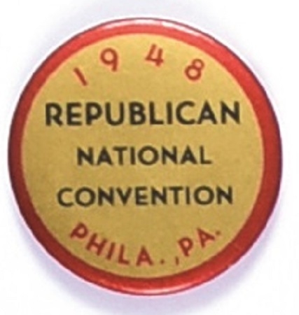 Dewey 1948 Convention Pin