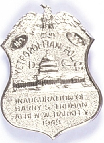 Truman Inaugural Police Badge