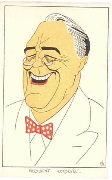 Franklin Roosevelt Super Portrait Postcard