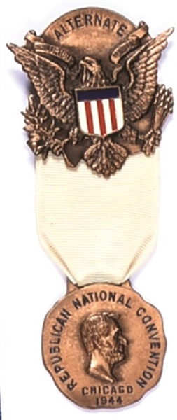 Dewey 1944 Convention Alternate Badge