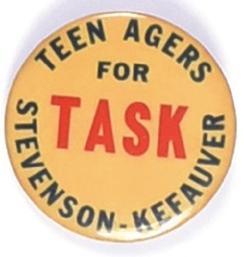 TASK, Teen Agers for Stevenson, Kefauver