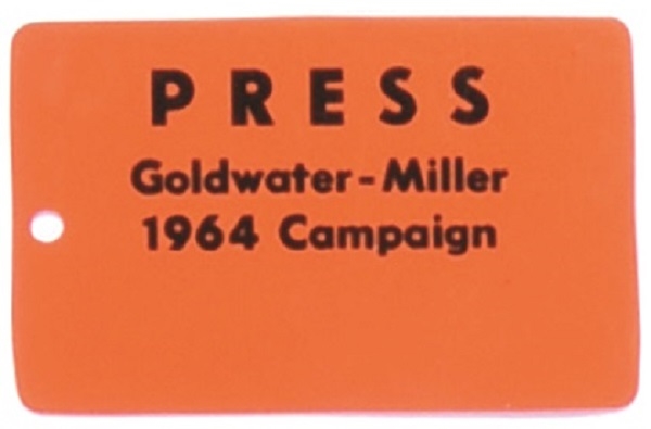 Goldwater, Miller Press Badge