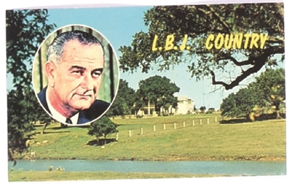 Johnson LBJ Country Postcard