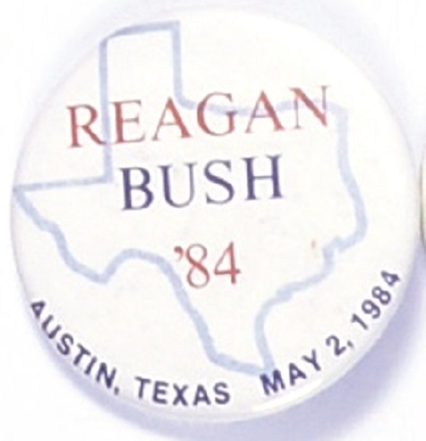 Reagan, Bush Texas 1984  Celluloid