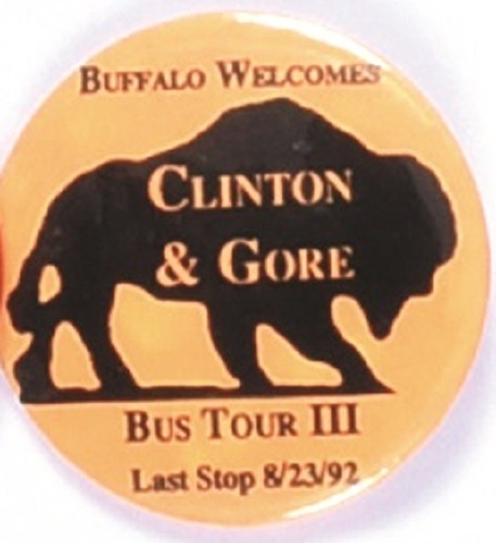 Clinton, Gore Buffalo, NY, Bus Tour