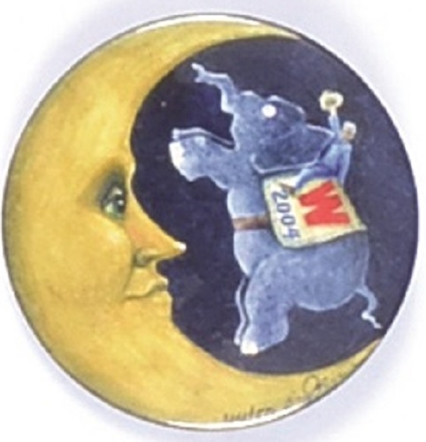 GW Bush Elephant Jumps Over the Moon by Brian Campbell