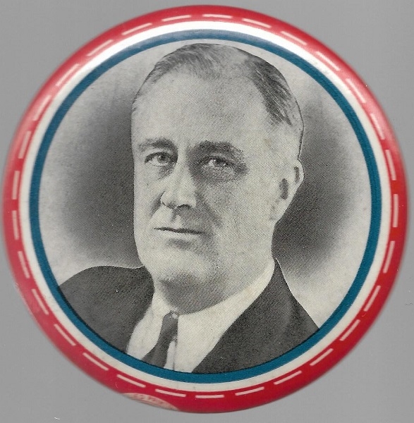Franklin Roosevelt Red, White, Blue Border