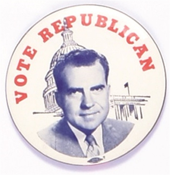 Nixon Vote Republican 4 Inch Celluloid