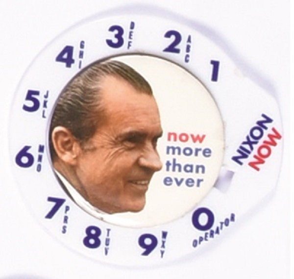 Nixon Now More than Ever Pin, Phone Dial