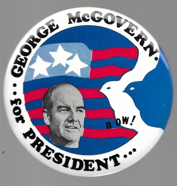 McGovern Scarce Peace Now Doves Pin