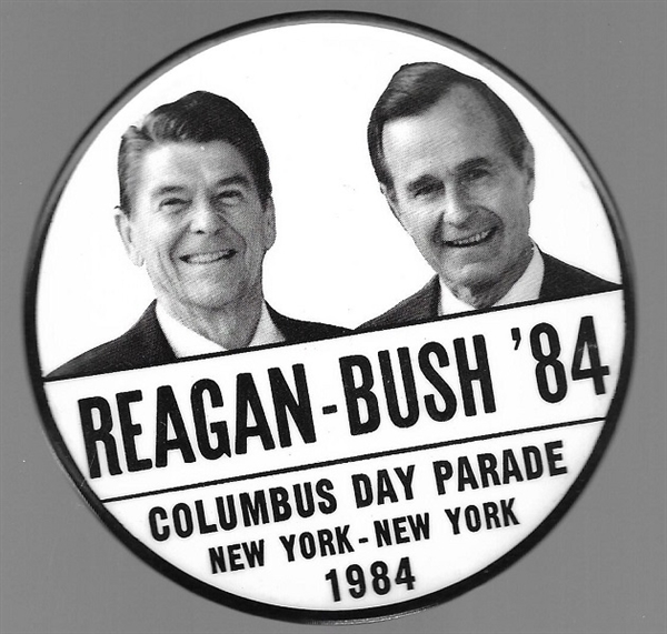 Reagan, Bush New York Columbus Day Parade