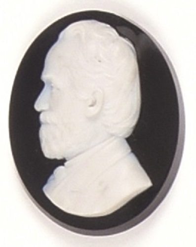 Robert E. Lee Cameo Oval Brooch