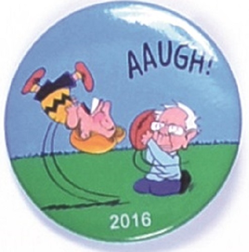 Sanders and Hillary Charlie Brown Pin by Brian Campbell