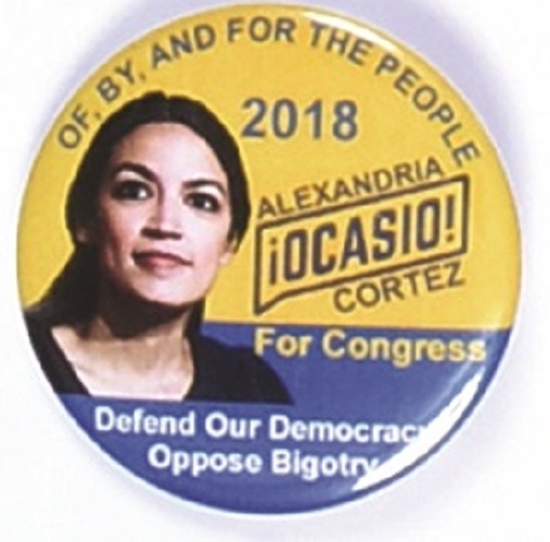Ocasio-Cortez For the People 2016 Pin