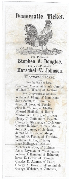 Stephen Douglas Ohio Ballot