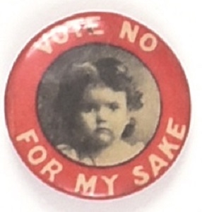 Vote No for My Sake, Young Girl with Red Border