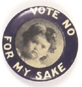 Vote no for My Sake, Young Girl with Blue Border