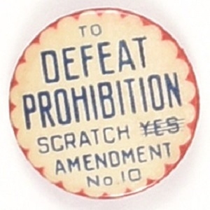 Defeat Prohibition Scratch Yes Amendment