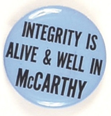 Integrity is Alive and Well in McCarthy, Blue Version