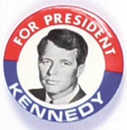 Robert Kennedy Red, White. Blue Picture Pin