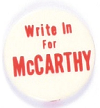 Write In McCarthy