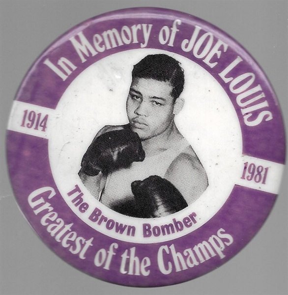 Joe Louis Memorial Pin