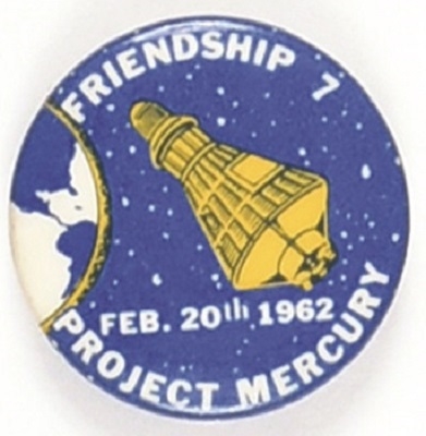 Friendship 7 Project Mercury John Glenn Pin
