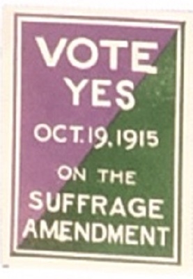 Vote Yes 1915 Suffrage Amendment Stamp