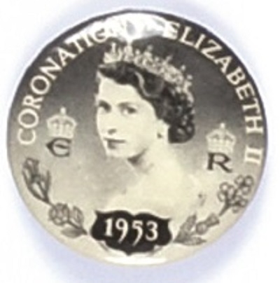 Queen Elizabeth Coronation Pin